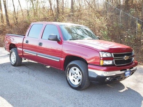 Chevy crew cab 4x4 4wd 5.3l v8 sport red metallic