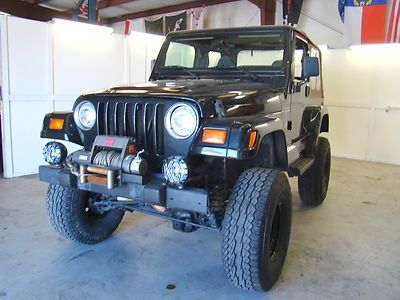 1999 jeep wrangler 2dr sahara lifted winch