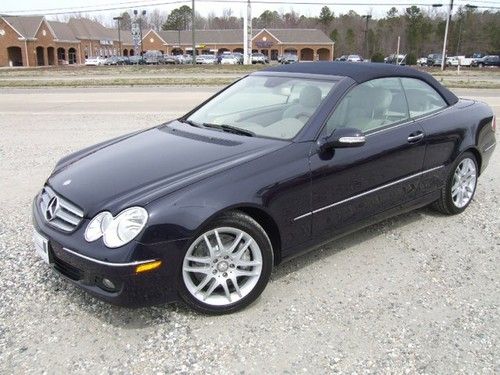 2009 mercedes clk 350 cabriolet 3.5l 36k miles navigation heated seats