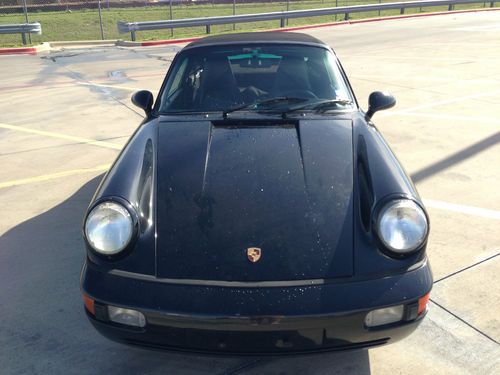 1994 porsche 911 964 carrera 2, black exterior with black interior