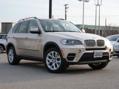Bmw factory driven demo! 2013 bmw x5 35i premium orion silver oyster leather
