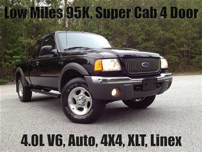 Low miles 95k 4 door supercab 4.0l v6 auto 4x4 offroad clean carfax linex