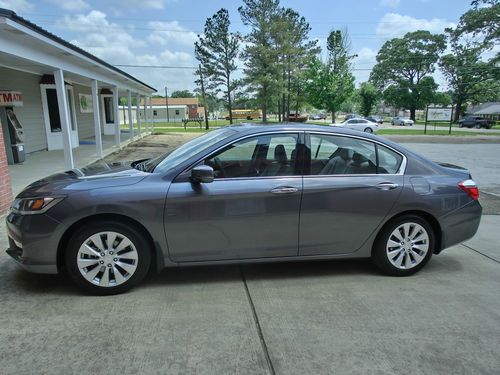 Honda accord ex-l v6 sedan loaded leather sunroof modern steel metallic 1 mo old