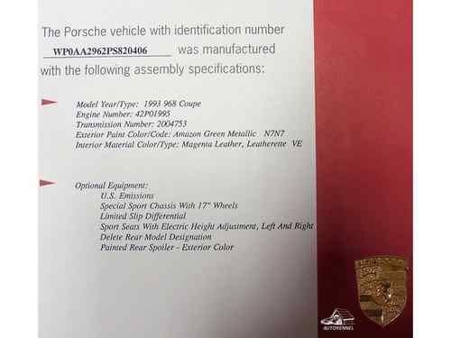 1993 Porsche 968.  M030 package.  Limited Slip Diff.  Sport Seats.  So.Cal Car., US $18,000.00, image 21