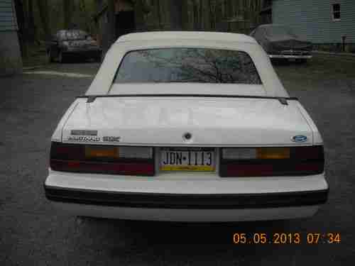 1983 Ford Mustang GLX Convertible 2-Door 3.8 V-6, image 5