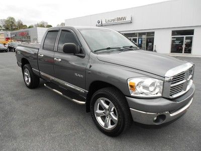 '08 dodge ram 1500 4wd quad cab big horn 48k miles 20" wheels tonneau hard cover