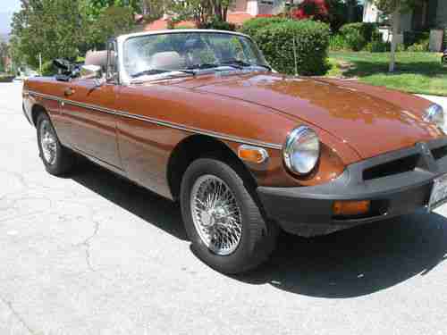 1980 MGB ROADSTER ONLY 40K ORIGINAL MILES!, image 2