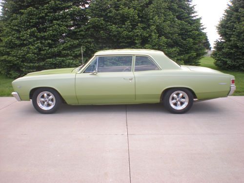 1967 67 chevy chevelle 300 custom two door sedan post 283 powerglide low miles