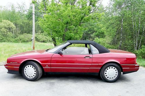 Cadillac allante convertible low miles power 4.6l v8 dohc 32v 4sp auto overdrive