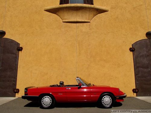 1988 alfa romeo spider graduate convertible 2-door 2.0l