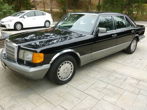 1987 Mercedes 300 SDL Turbo, 46k miles, black, automatic, excellent condition, US $19,500.00, image 3