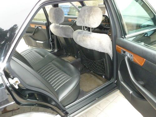 1987 Mercedes 300 SDL Turbo, 46k miles, black, automatic, excellent condition, US $19,500.00, image 6