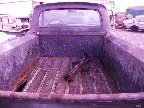 1962 FORD F-100  SHORTBED  STEPSIDE  ,I  BELIEVE IT  ORIGINALLY HAD V8  ,, image 5