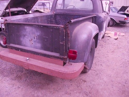1962 FORD F-100  SHORTBED  STEPSIDE  ,I  BELIEVE IT  ORIGINALLY HAD V8  ,, image 10