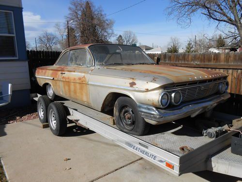 1961 chevrolet chevy bel air bubble top hardtop impala 348 409 4 speed 283 327