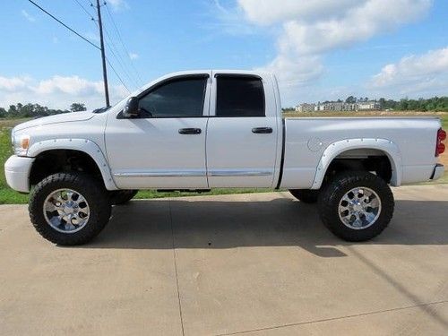 2008, dodge ram, 2500 slt,4x4, automatic, quad cab,cloth,lifted,white