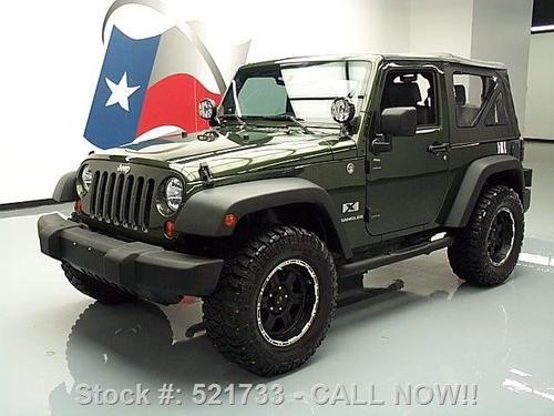 2008 jeep wrangler x convertible 4x4 v6 6-speed tow 16k texas direct auto