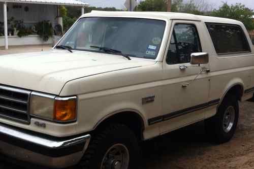 1990 ford bronco xlt sport utility 2-door 5.0l