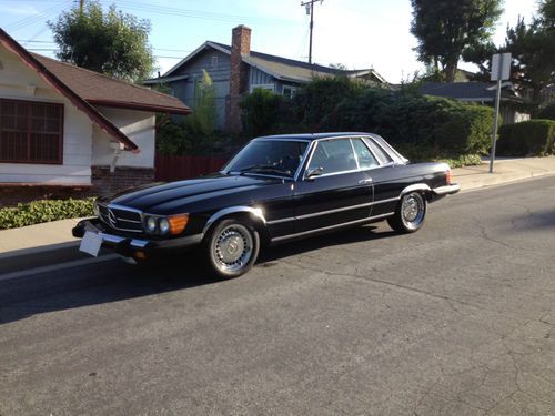 1974 mercedes benz 450 slc hardtop immaculant black classic clean title