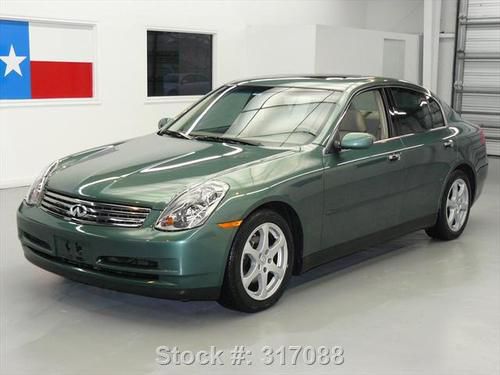 2003 infiniti g35 heated leather sunroof nav only 69k texas direct auto