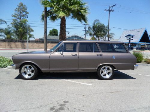 1964 chevrolet nova  wagon calif resto mod pro touring 4 door show ss 65 375 hp