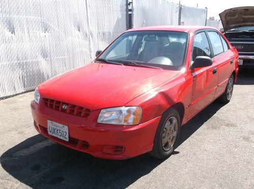 2002 hyundai accent, no reserve