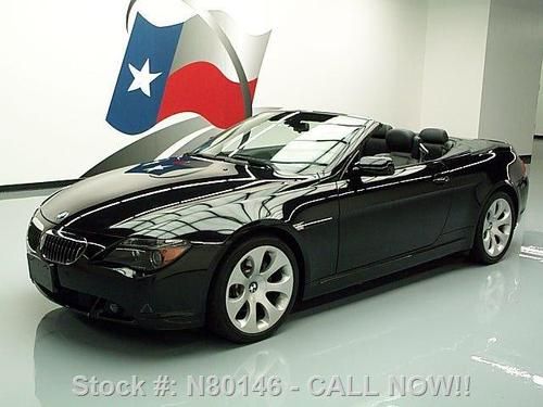 2006 bmw 650i sport convertible htd leather nav 41k mi texas direct auto