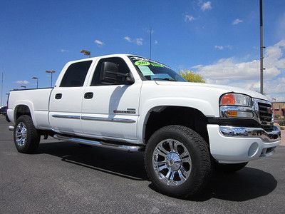 2007 gmc 2500hd crew cab duramax diesel sle sierra 4x4 lifted truck~custom~nice