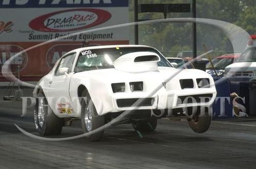 1979 pontiac transam drag car with trailer