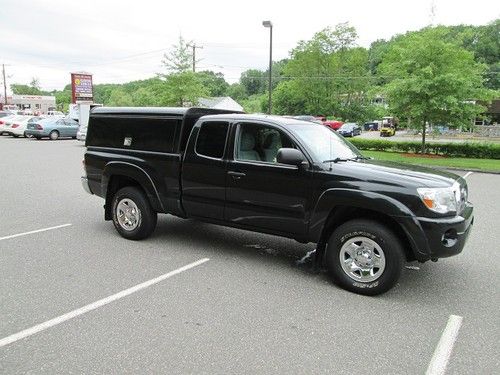 2010 toyota tacoma s/c 4wd pu w/utility cap bed cap 89k 1 owner new tires warr.