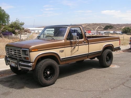 1986 f250 xlt larait 4x4 v8 460 26k miles new bluetooth radio