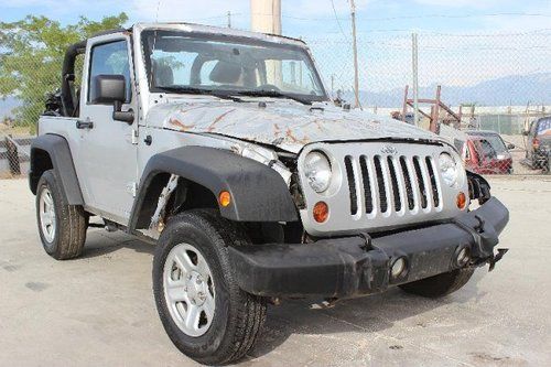 2012 jeep wrangler sport 4wd damaged clean title only 10k miles nice unit l@@k!!