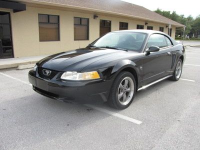 2000 ford mustang***no reserve***fl car***black on black