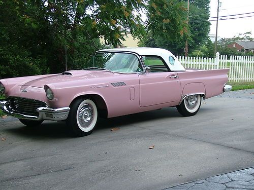 1957 ford thunderbird--312-245 horse-auto. trans.-dusk rose