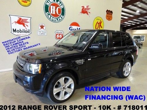 2012 range rover sport hse lux,roof,nav,360 cam,htd lth,20in whls,10k,we finance