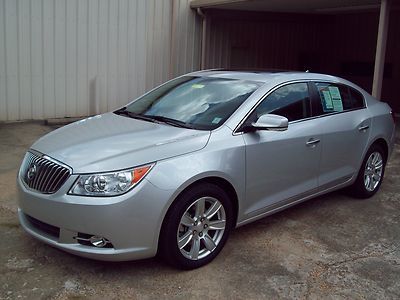 Silversporty buick lacrosse 4dr sedan blackleatherinterior sunroof all eletric