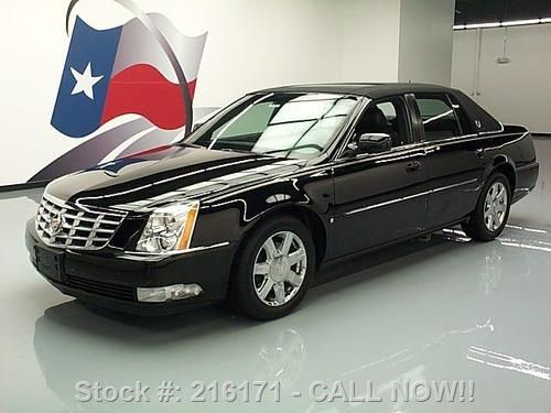 2006 cadillac dts sunroof climate seats blk on blk 50k texas direct auto