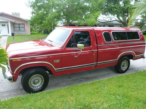 1983 antique ford f-150 xlt standard cab pickup 2-door 5.0l