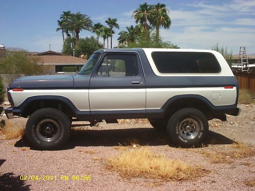 1978 ford bronco ranger custom xlt 2-door 6.6l