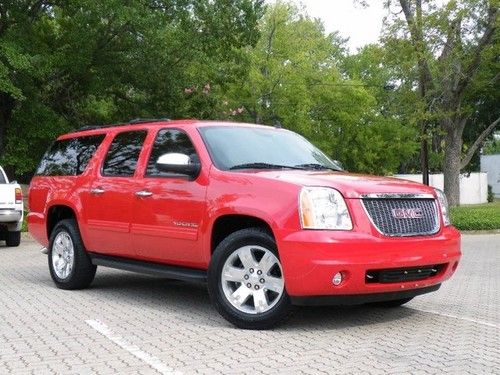 Suburban yukon xl 4x4 nav roof dvd heated cooled seats 20s victory red awesome!