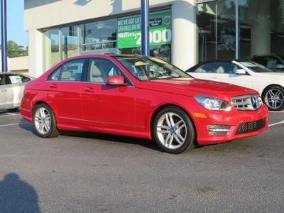 Factory certified! 2013 mercedes-benz c250 sport sedan glass panorama sunroof