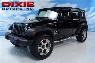 2009 jeep wrangler unlimited 4wd 4x4 soft top 20 inch wheels running boards