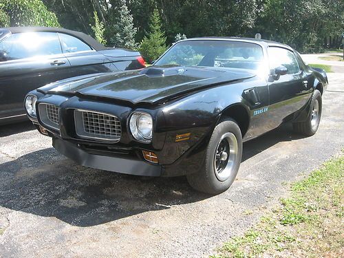 1973 1980 pontiac trans am black pace car hurst t-tops 4 whl disc blt.400 auto