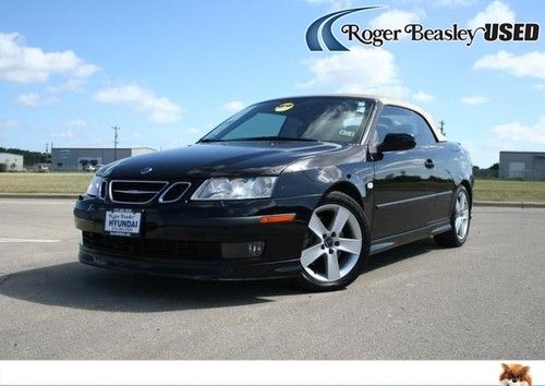 07 saab 9-3 aero convertible non smoker navigation aux input satellite radio abs