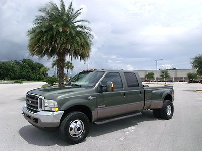 Ford f350 crew cab 4x4 fx4 lariat king ranch dually powerstroke turbo diesel