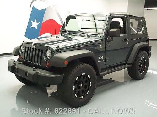 2008 jeep wrangler x 4x4 2dr convertible 6-speed v6 58k texas direct auto