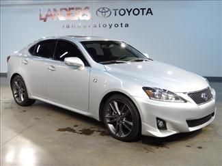 2012 lexus is f sport mercury metallic black microfiber heated ventilated seats