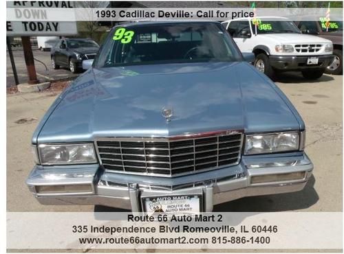 1993 cadillac deville base sedan 4-door 4.9l