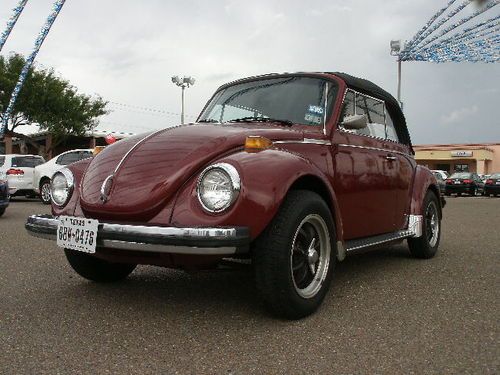 1978 volkswagen super beetle base convertible 2-door 1.6l, great conditon!!