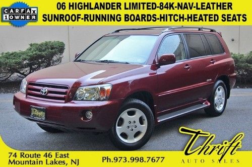 06 highlander limited-84k-nav-leather-sunroof-running boards-hitch-heated seats
